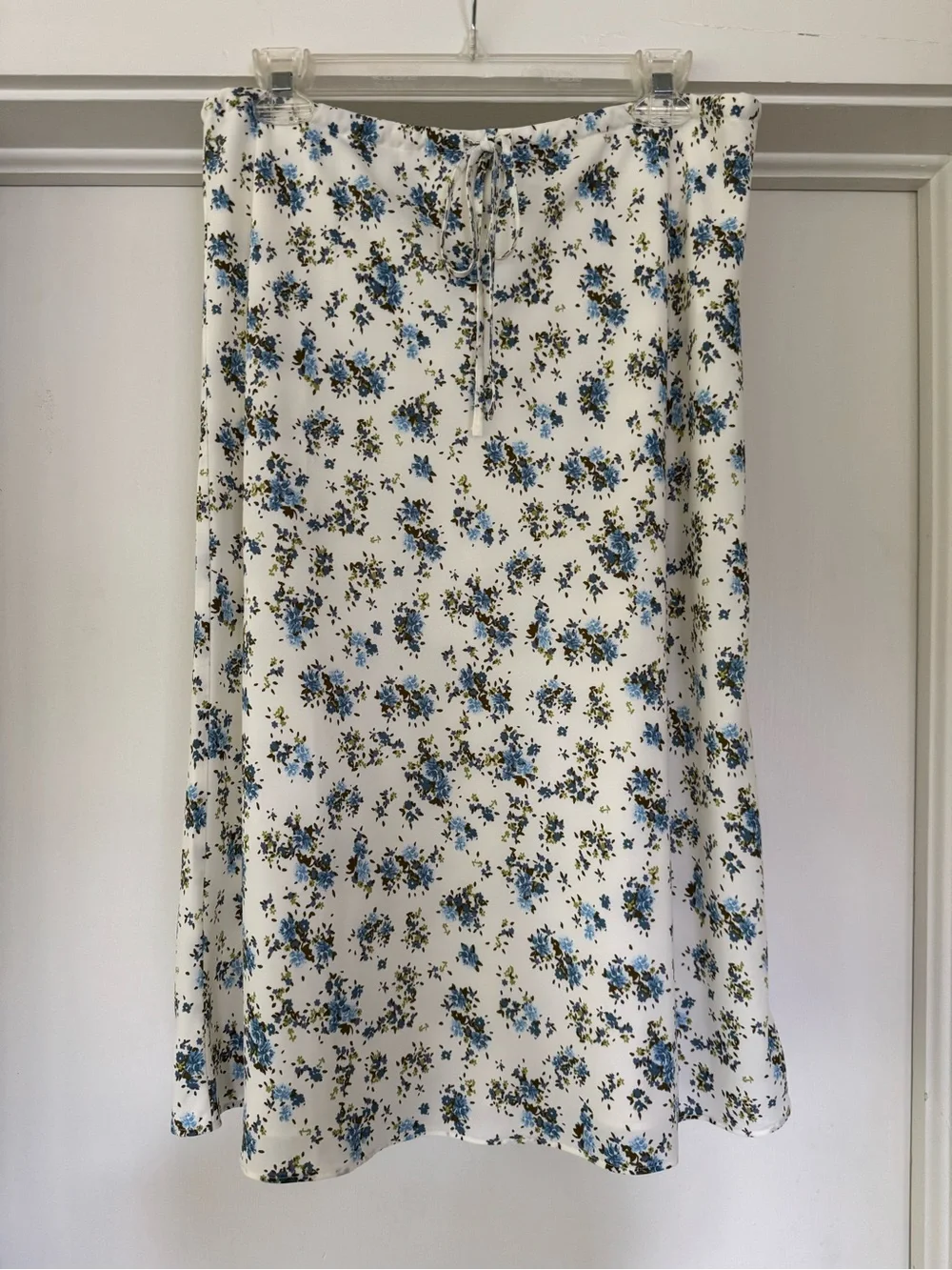 Open Edit print georgette midi skirt sz medium